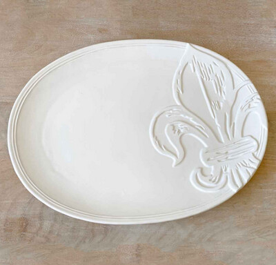 Tuscan Fleur Embossed Platter