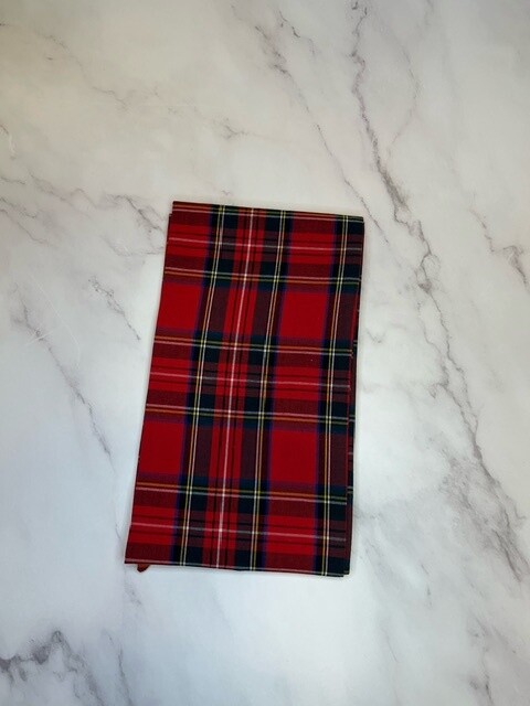 Wreath Sashes, Colour: Red Plaid