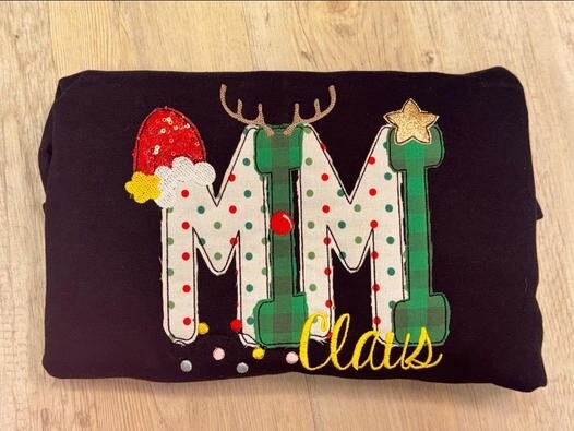 MiMi Claus - Applique Sweatshirt, Size: Small
