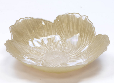 Magnolia Glass Serving Bowl - White
