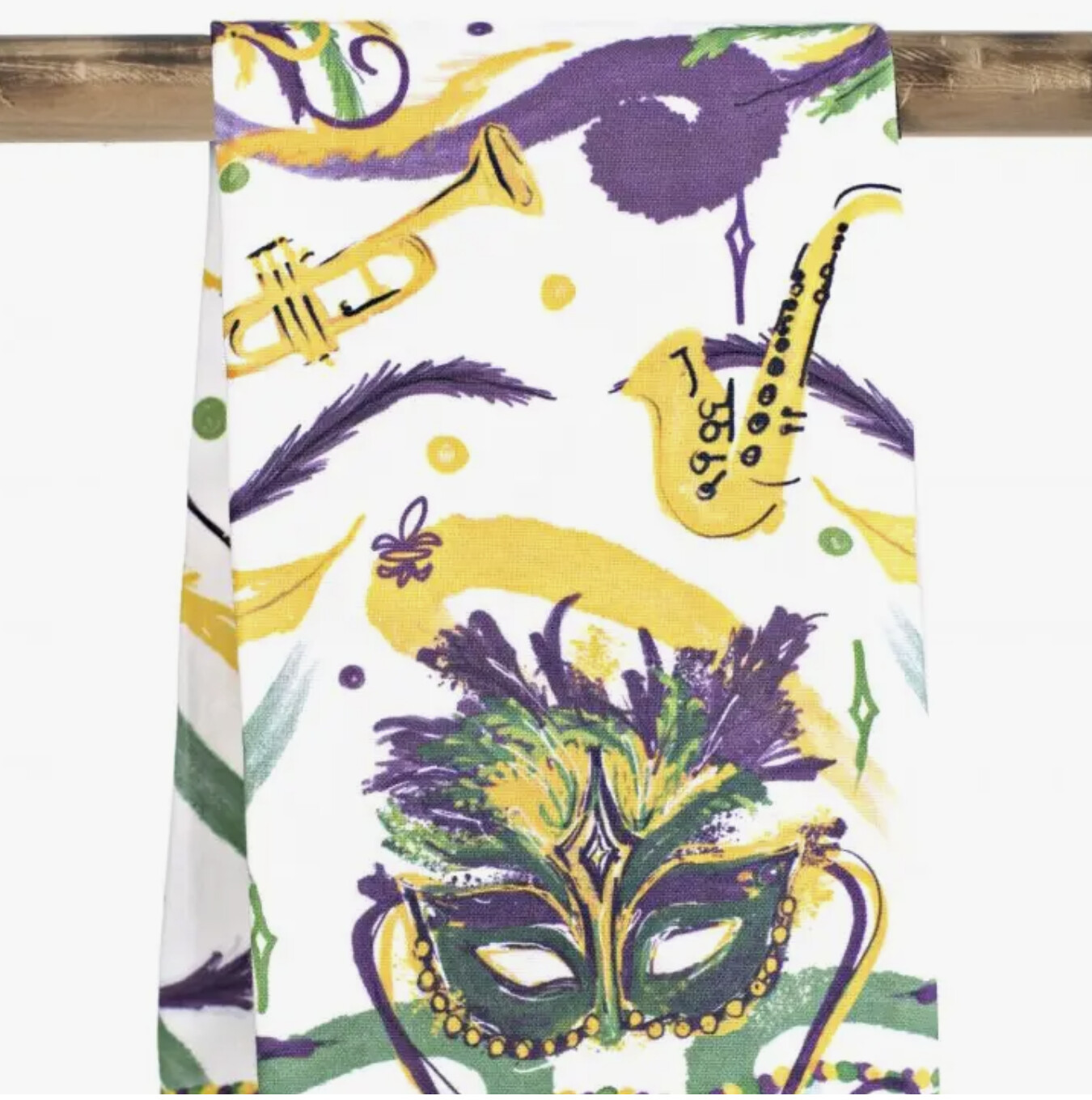 Mardi Gras Mask Hand Towel