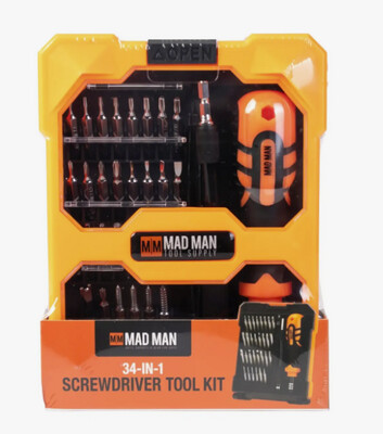 34-in-1 Screwdriver Tool Kit