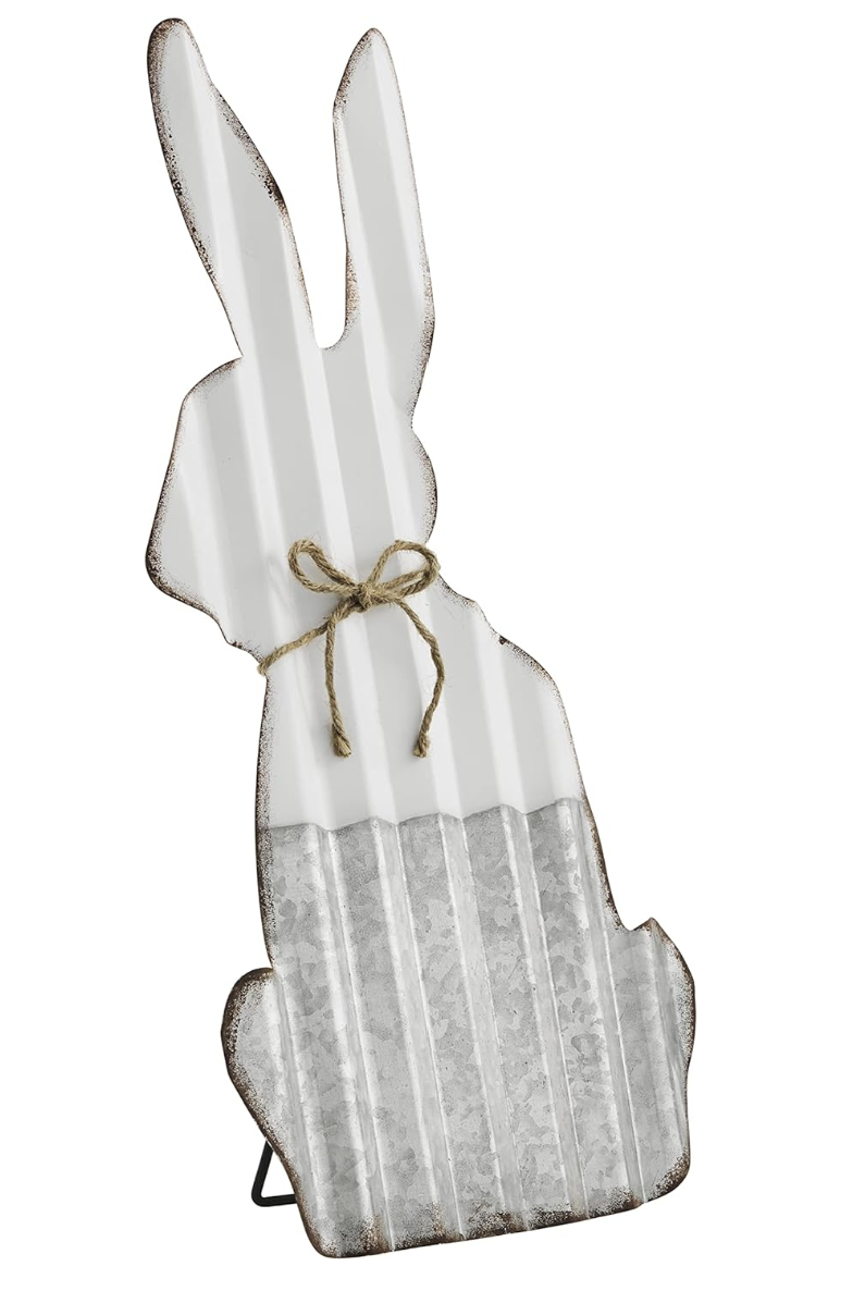 Bunny Easel Tin Decor - Small