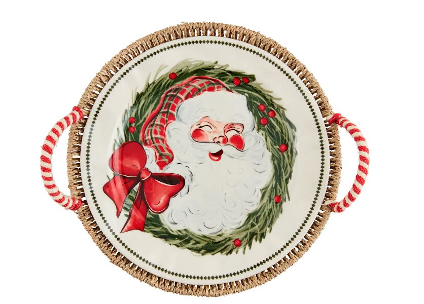 Santa Platter and Basket Set