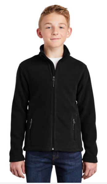 Stem Fleece Jacket - Youth, Size: YXS, color: Black