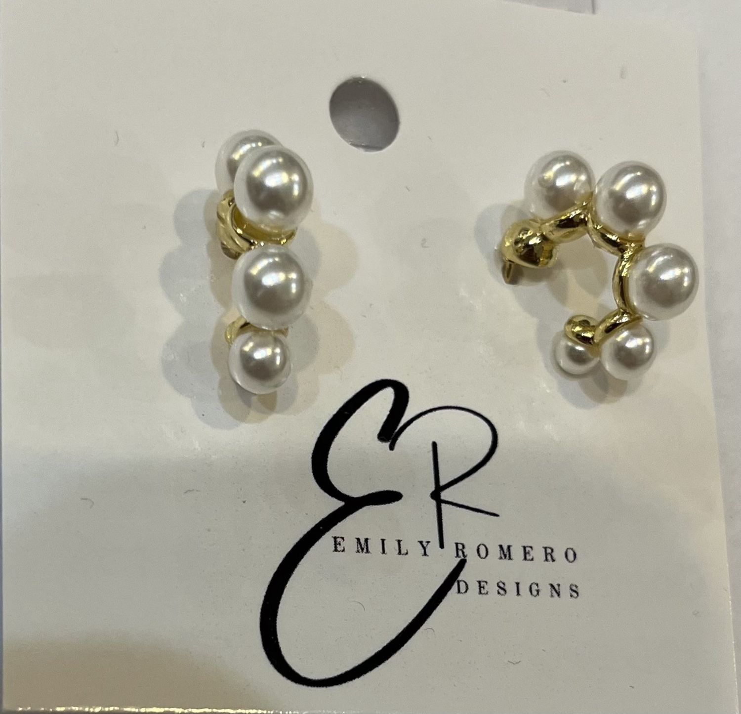 Pearl Hoop Earrings