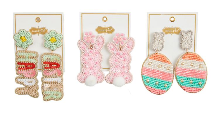 Beaded Easter Earrings