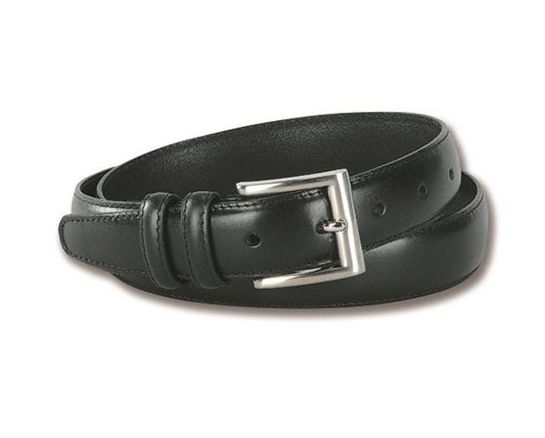 1 1/4&quot; Genuine Leather Belt, Size: 36, color: Black