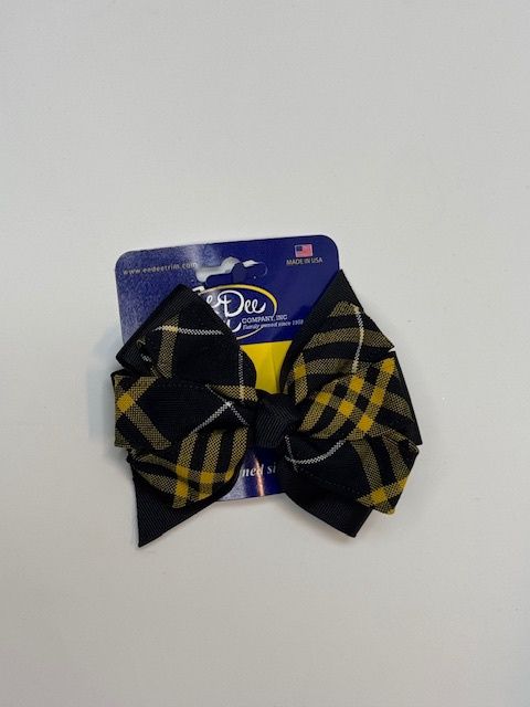 Plaid Pinwheel Bow - STEM