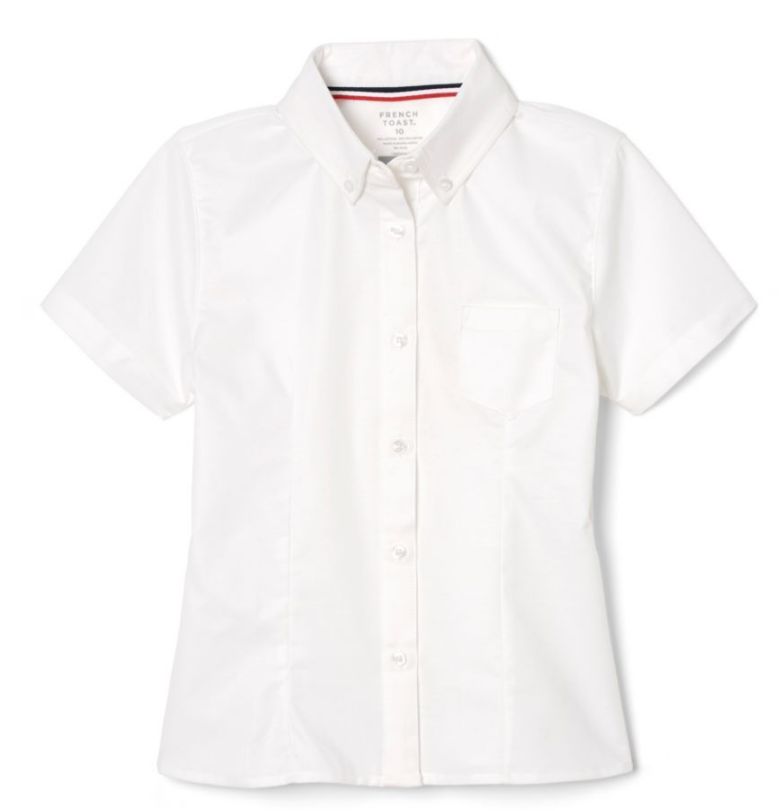 Girls  SS Oxford Shirt - LCCA, Colour: White, Size: 6