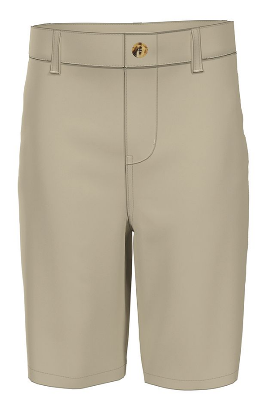 Boys Flat Front Stretch Twill Short