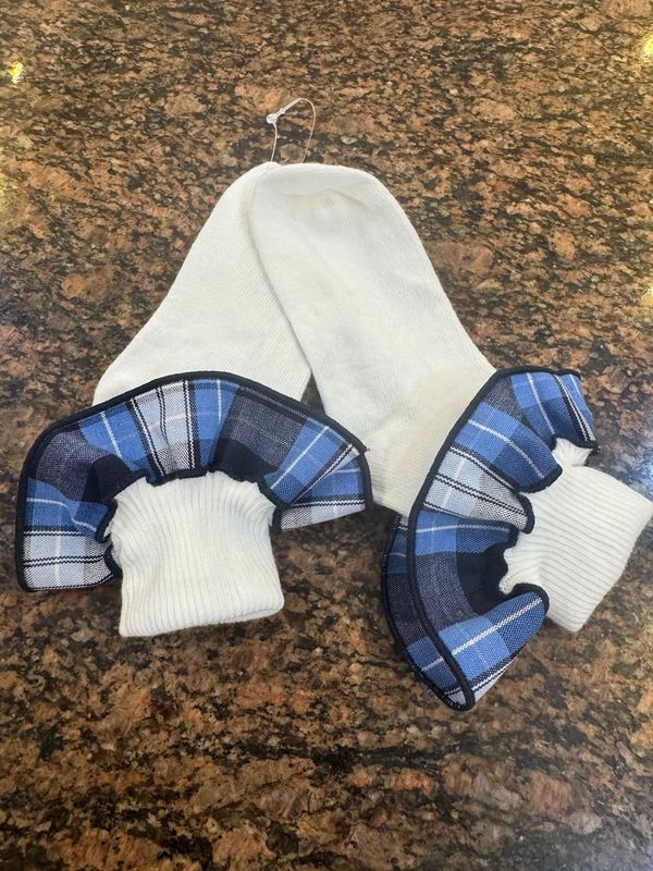 LCCA - Plaid Ruffle Socks