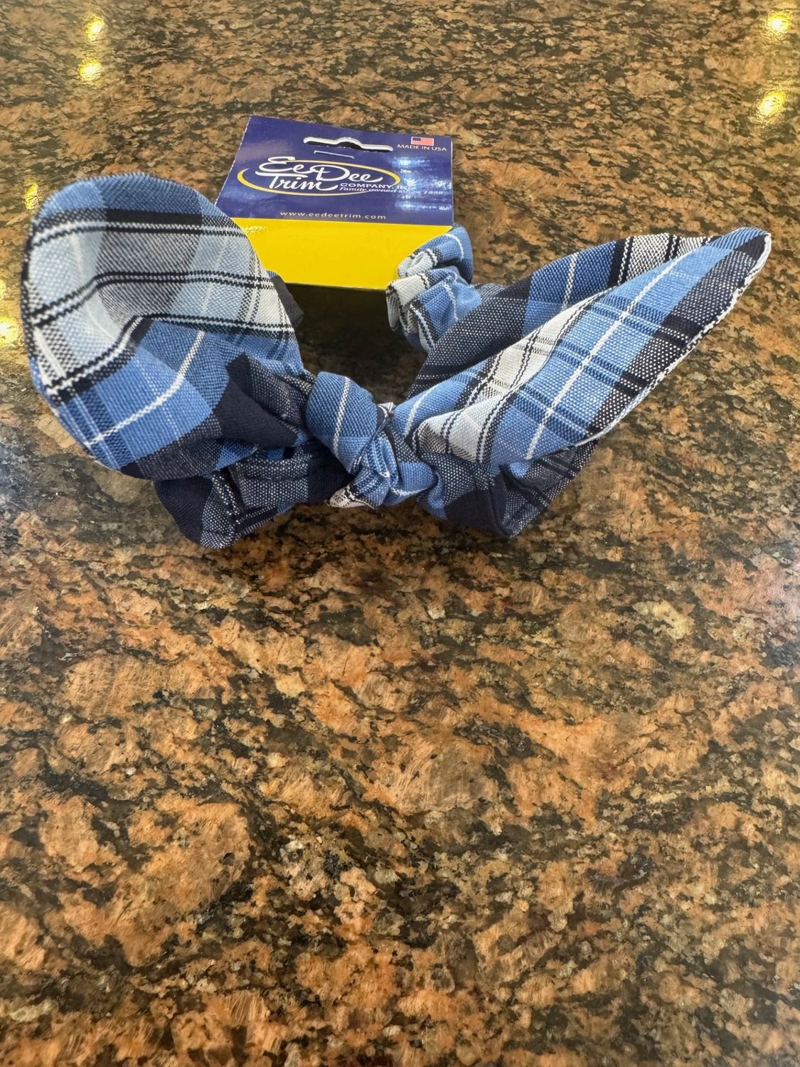LCCA - Plaid Srunchie w/ Knotted Bow