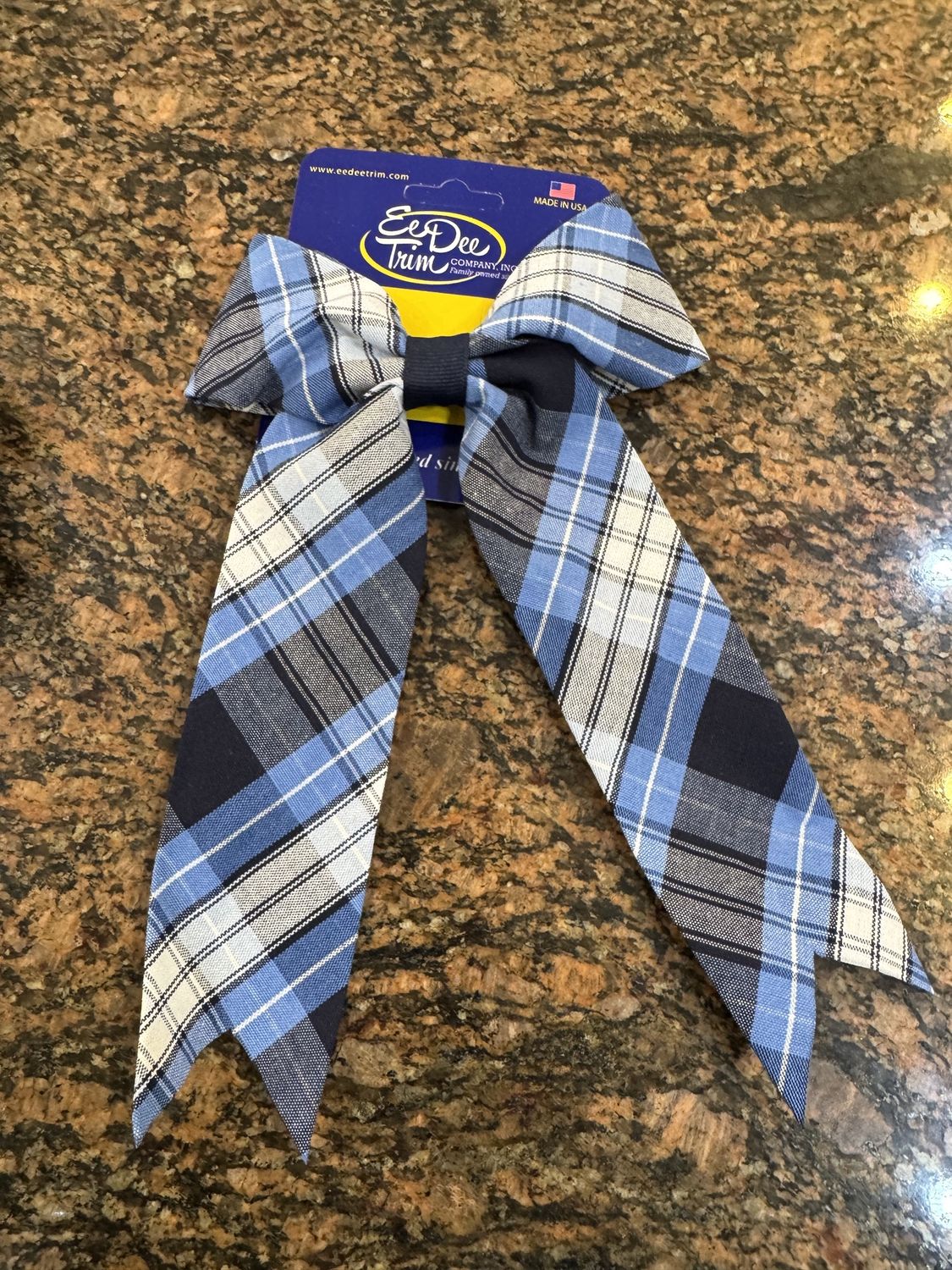 LCCA - Large Plaid Bow W/ Tails