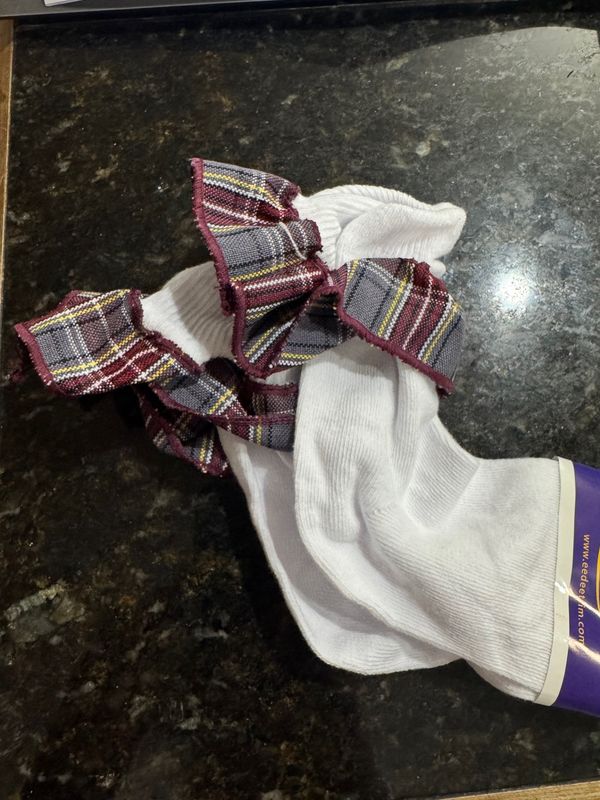 LCCP - Plaid Ruffle Socks