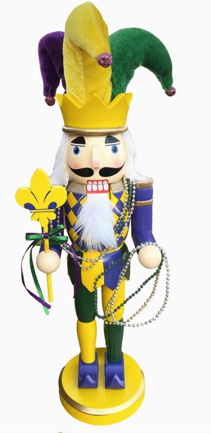 Mardi Gras Nutcracker - 14.5"