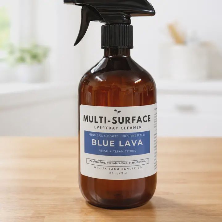 Multi Surface Cleaner Spray, Scent: Blue Lava