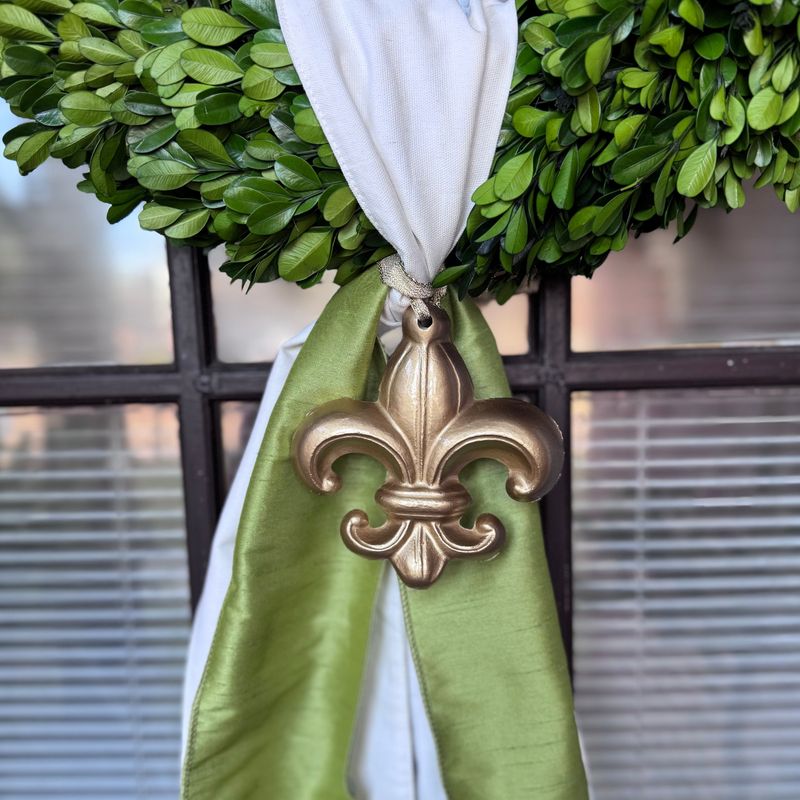 Wreath Ornament - Fleur De Lis