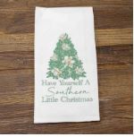 Magnolia Southern Christmas Hand Towel