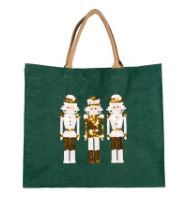 Alpine Nutcracker Sequin Carryall Tote