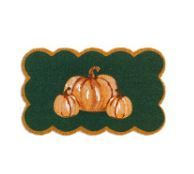 Scallop Pumpkin Coir Doormat