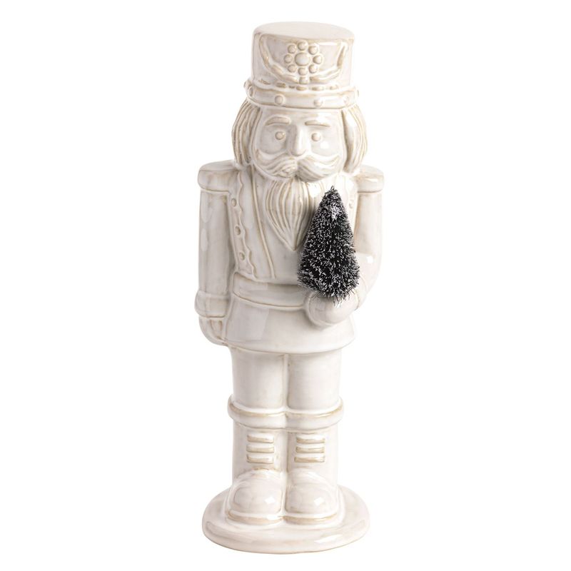 Large White Ceramic Nutcracker