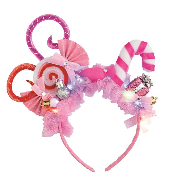 Pink Light-Up Festive Christmas Headband