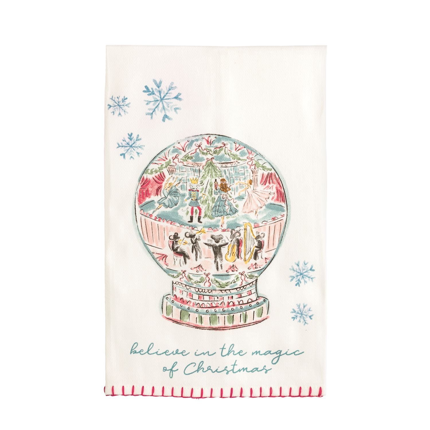 Snow Globe Nutcracker Towel