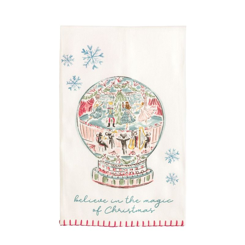 Snow Globe Nutcracker Towel