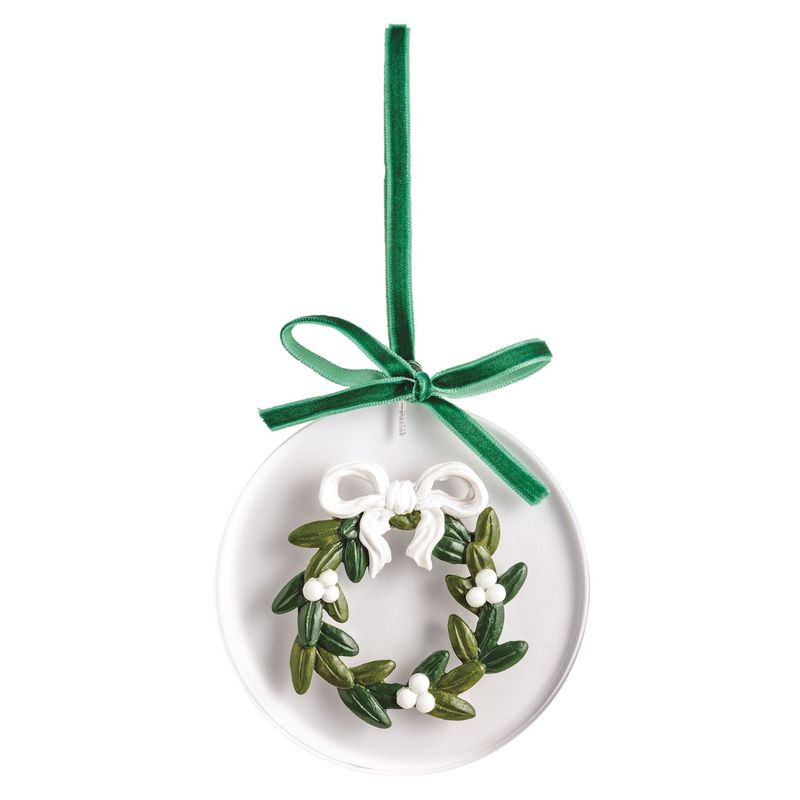 Wreath Painted Acrylic Ornament
