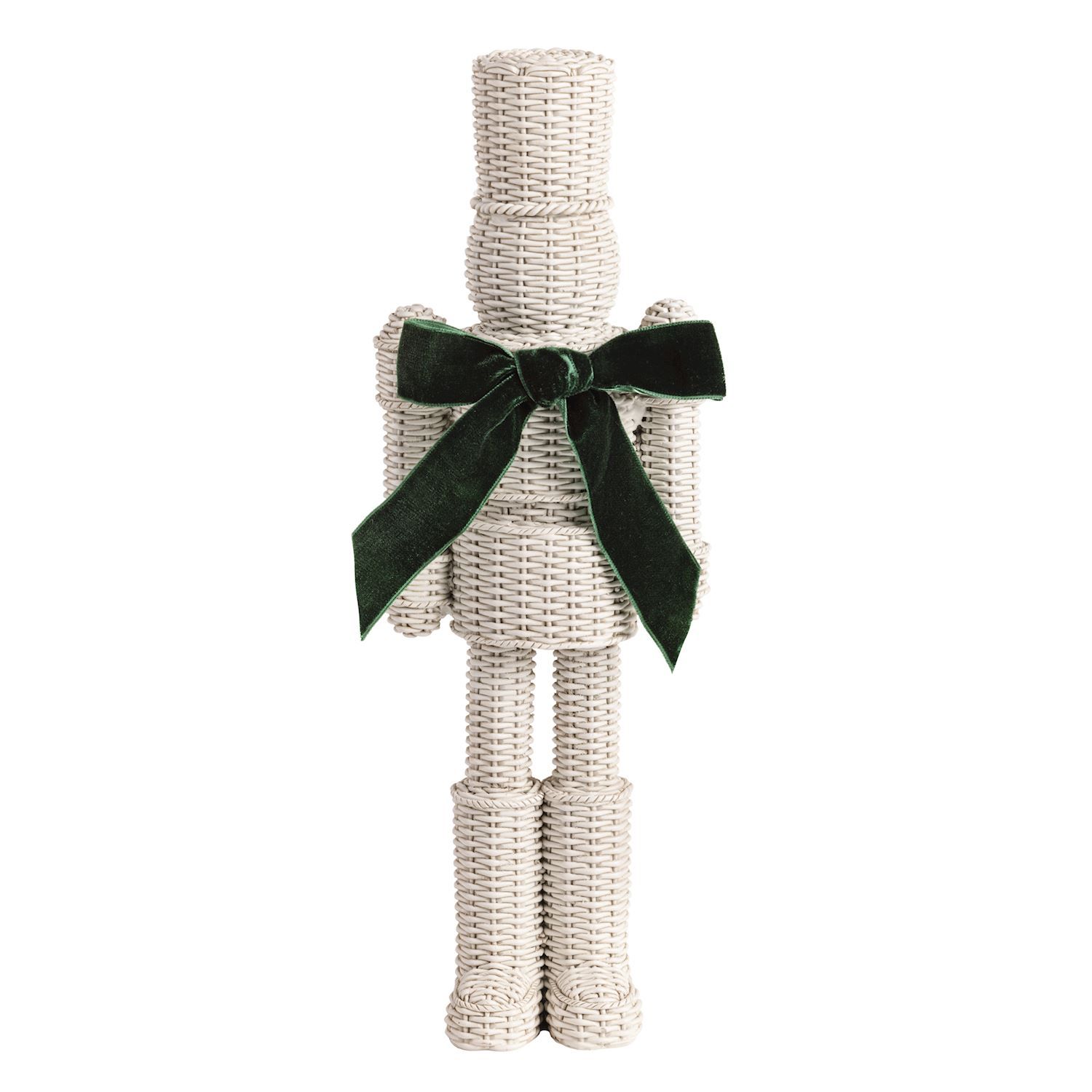 Large Resin Wicker Nutcracker