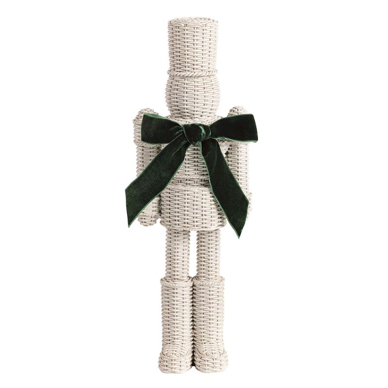 Large Resin Wicker Nutcracker