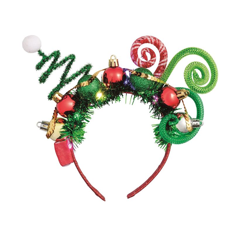 Red Light-Up Festive Christmas Headband