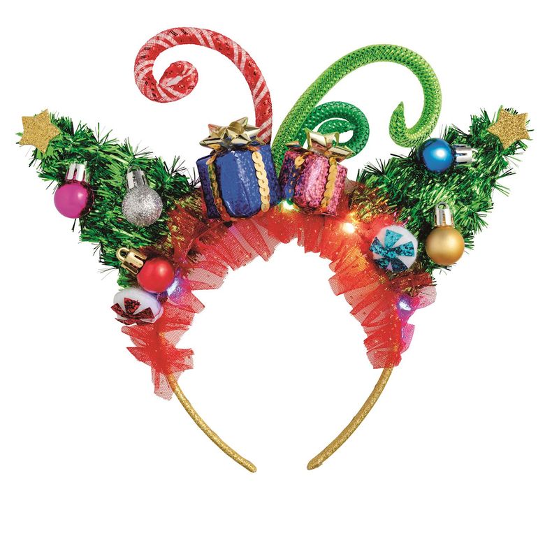 Blue Light-Up Festive Christmas Headband