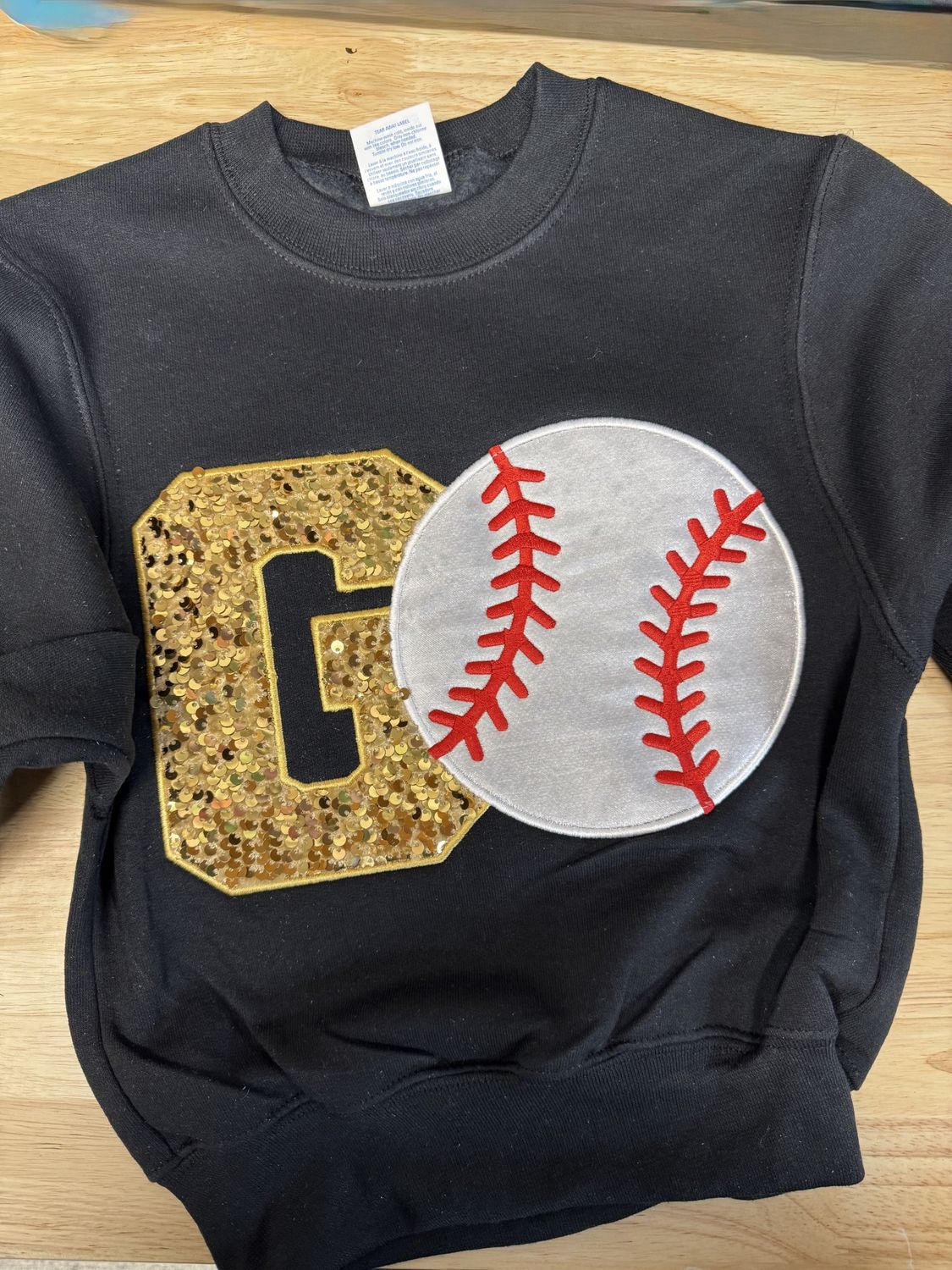 Go Baseball Applique