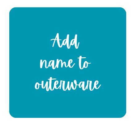 Name added to outerware