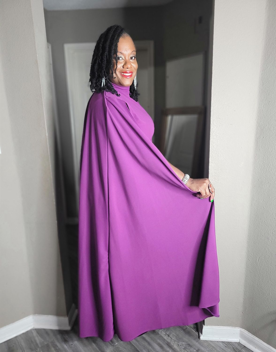 Royalty Cape Dress