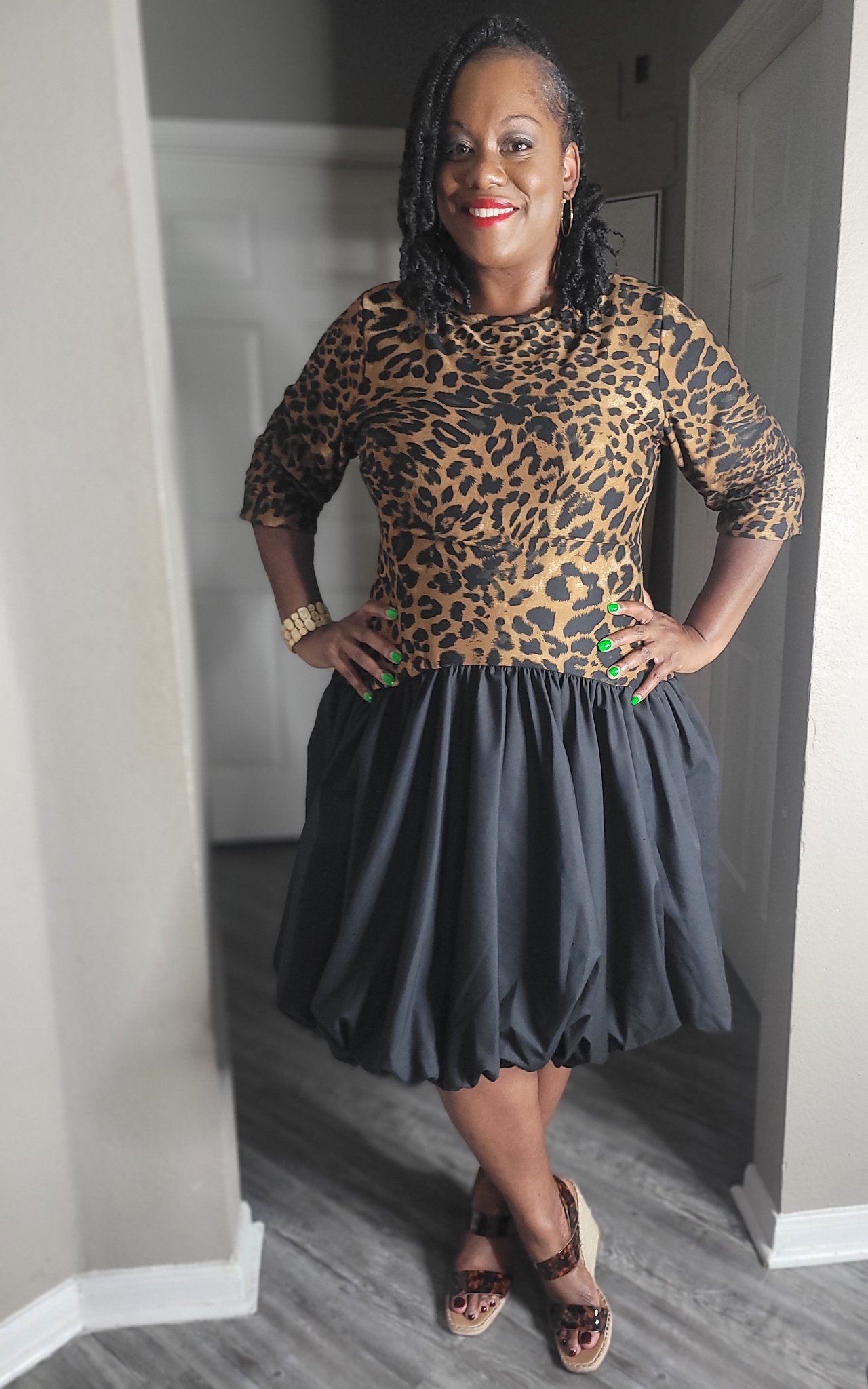 Cheetah Balloon Dress