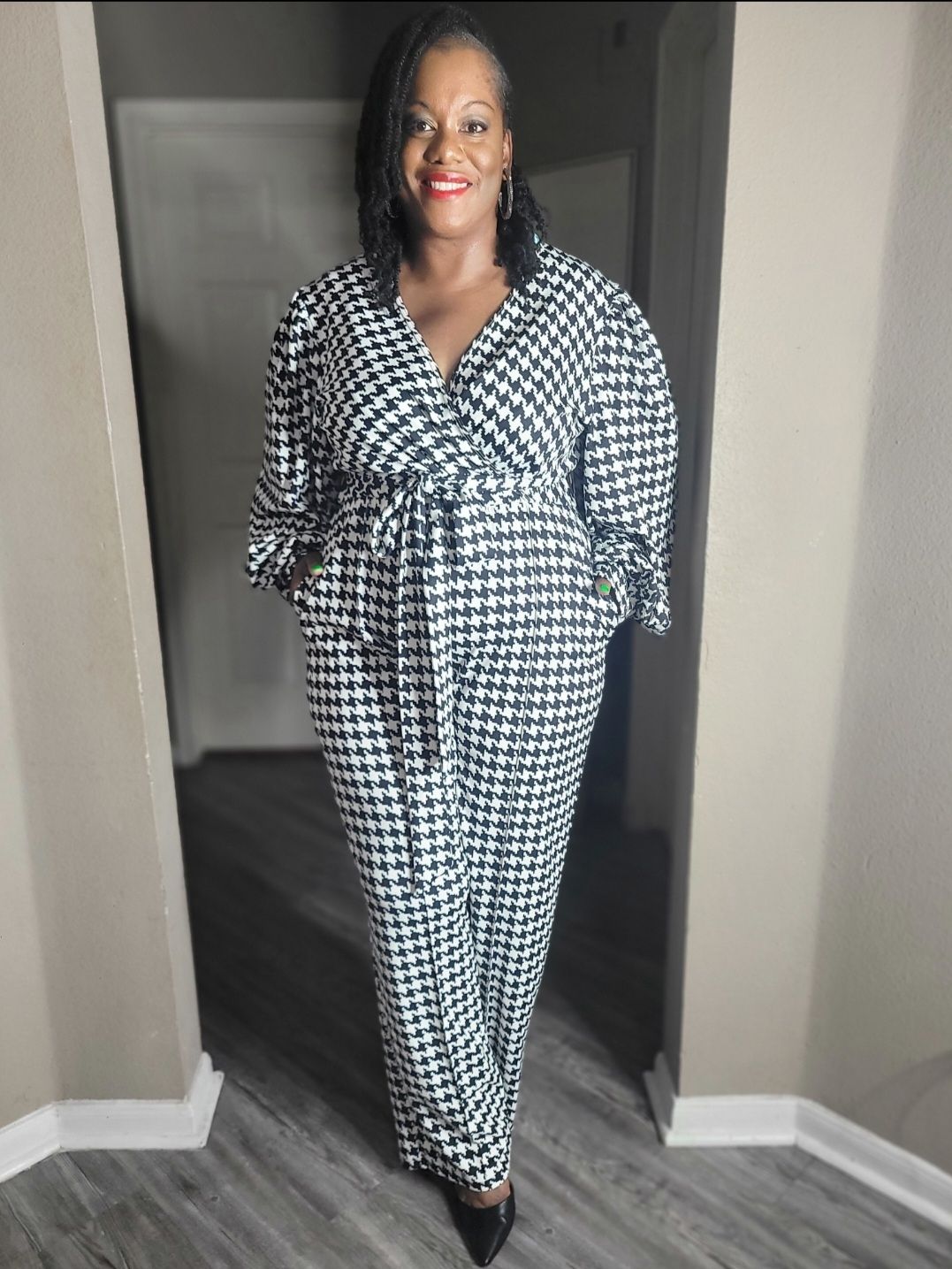 Houndstooth Jumpsuit