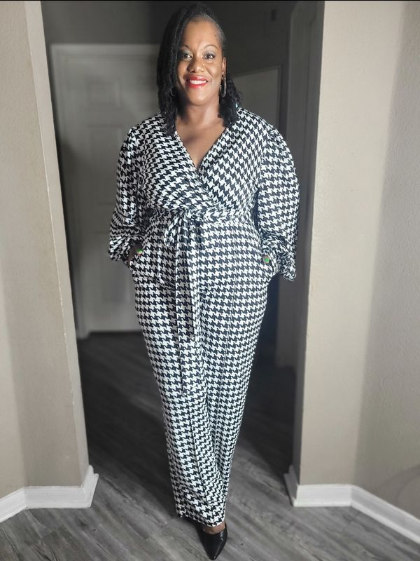 Houndstooth Jumpsuit