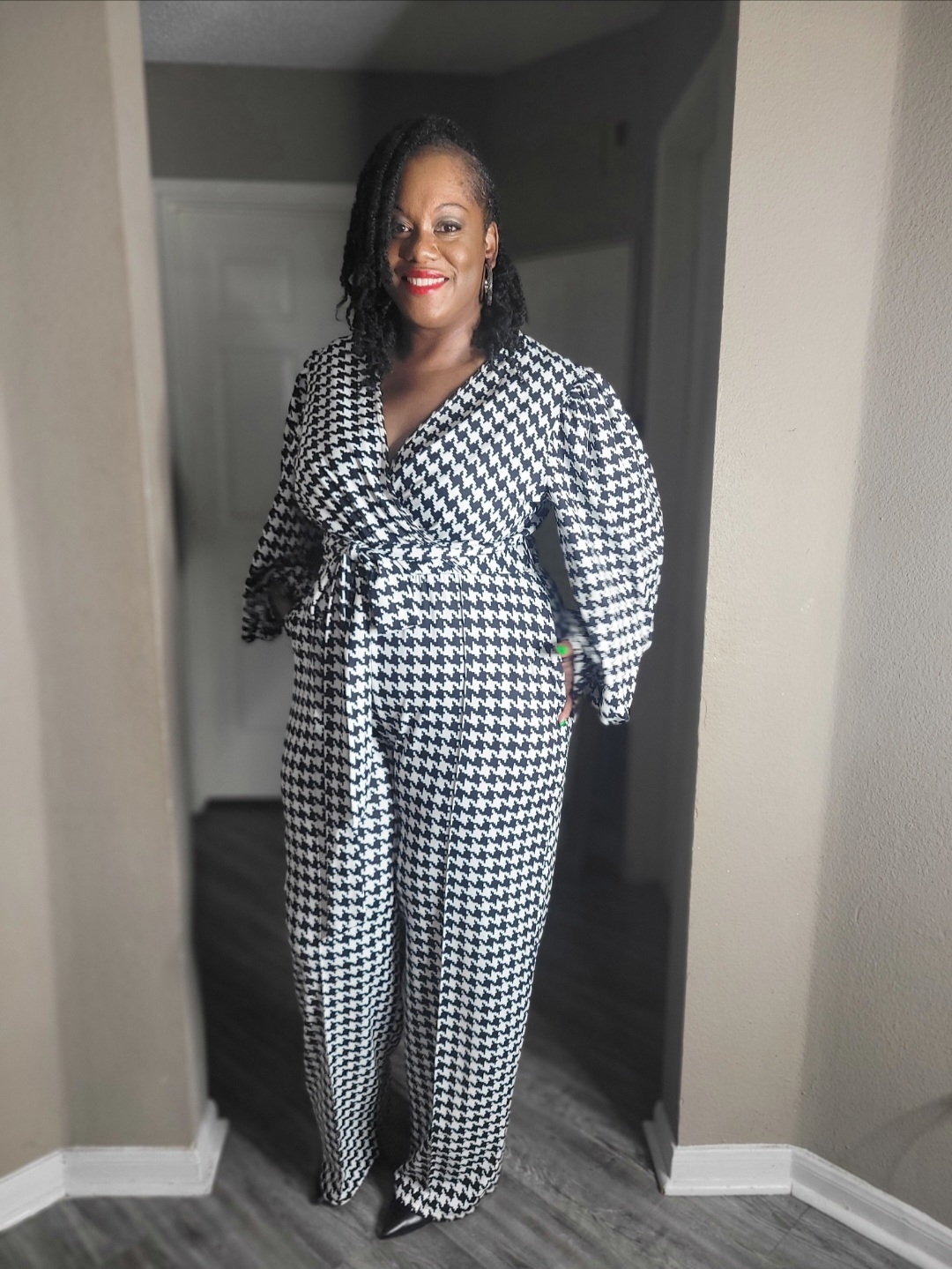 Houndstooth Jumpsuit