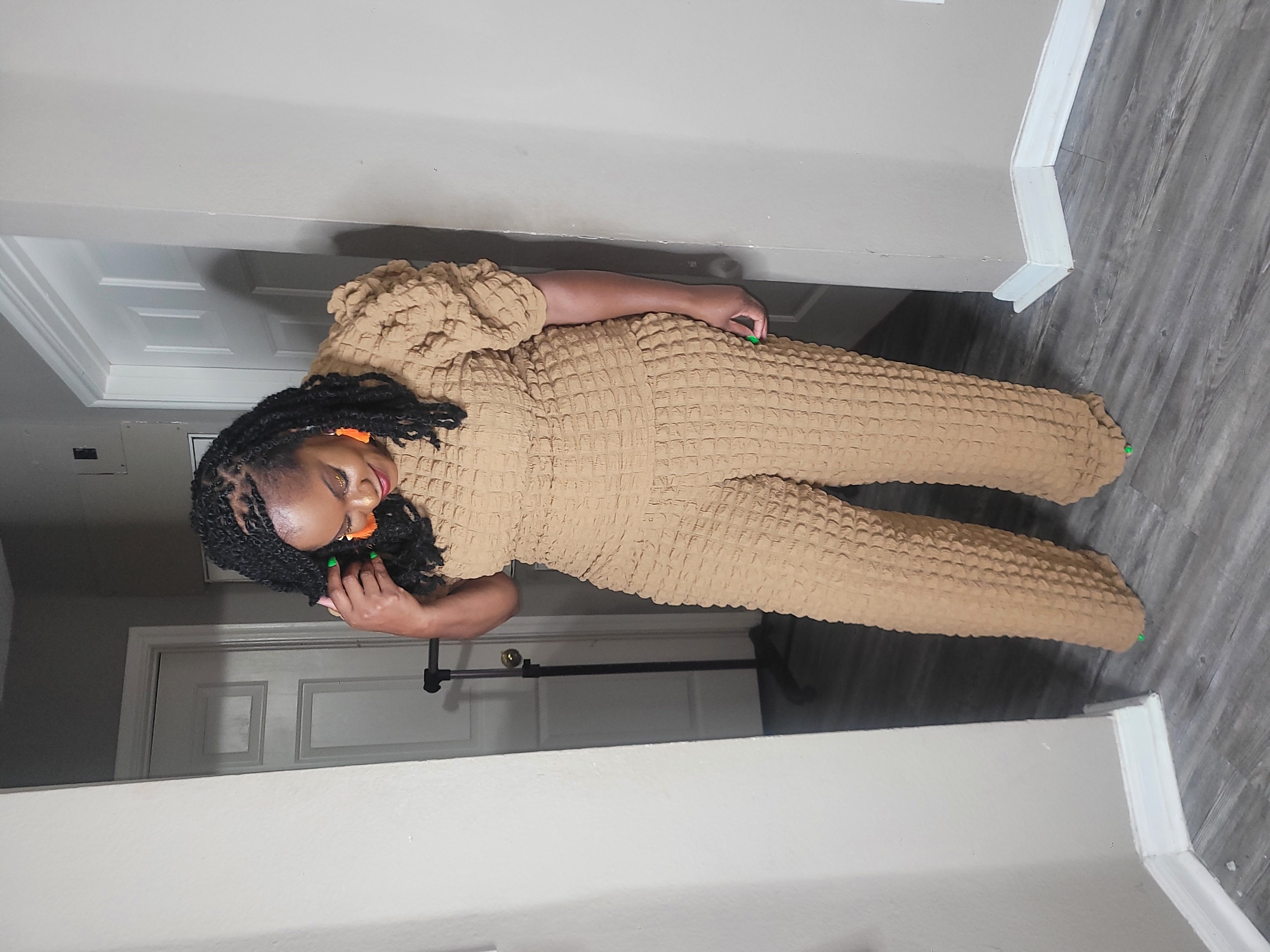 Cozy Confidence 2 Piece Tan Pant Set