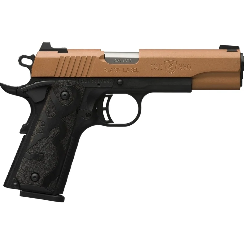 BROWNING 1911-380 BLACK LABEL COPPER COMPACT 380 AUTO 3.265'' 8-RD SEMI-AUTO PISTOL