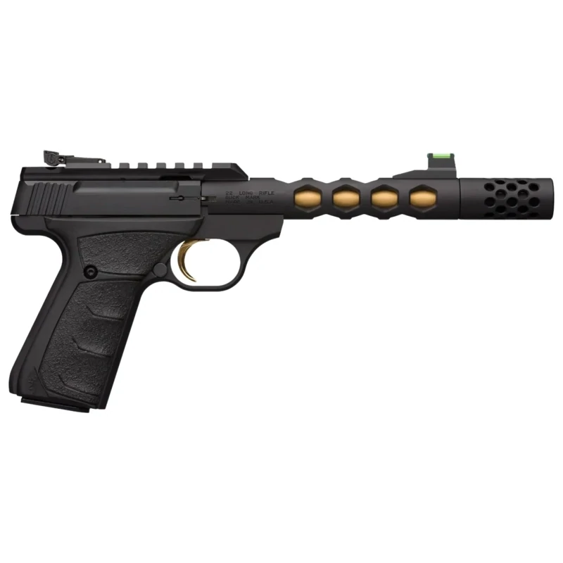 BROWNING BUCK MARK PLUS VISION BLACK/GOLD 22 LR 5.9'' 10-RD PISTOL