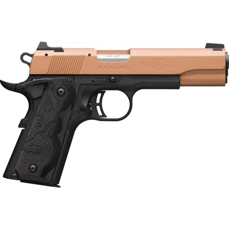 BROWNING 1911-22 BLACK LABEL COPPER FULL SIZE 22 LR 4.25'' 10-RD SEMI-AUTO PISTOL