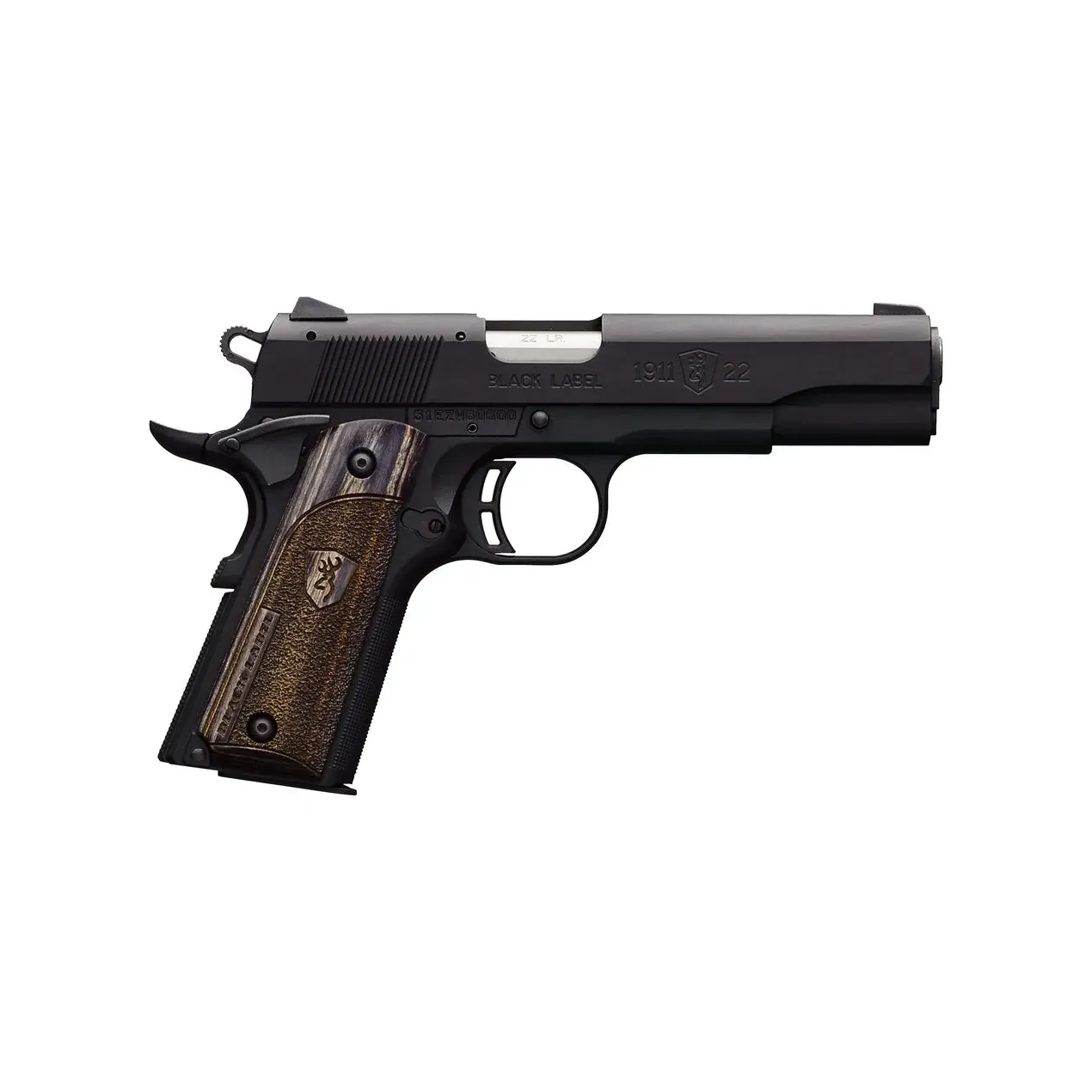 BROWNING 1911-22 BLACK LABEL SUPPRESSOR READY 22 LR 4.875'' 10-RD PISTOL