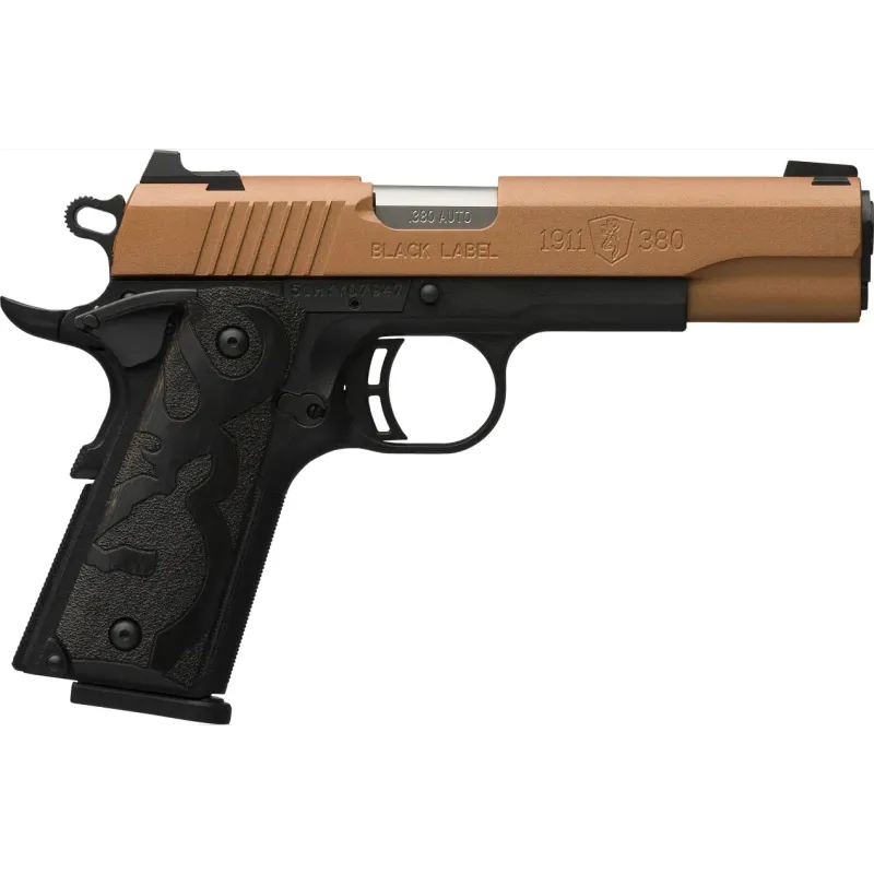 BROWNING 1911-380 BLACK LABEL COPPER FULL SIZE 380 AUTO 4.25'' 8-RD SEMI-AUTO PISTOL