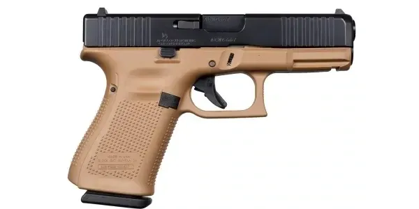 GLOCK 19 GEN5 9MM 4.02" 15-RD DAVIDSON'S DARK EARTH & BLACK PISTOL