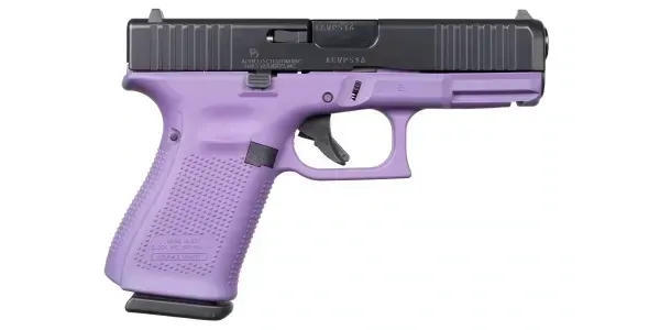 GLOCK 19 GEN5 9MM 4.02" 15-RD PURPLE & ELITE BLACK PISTOL