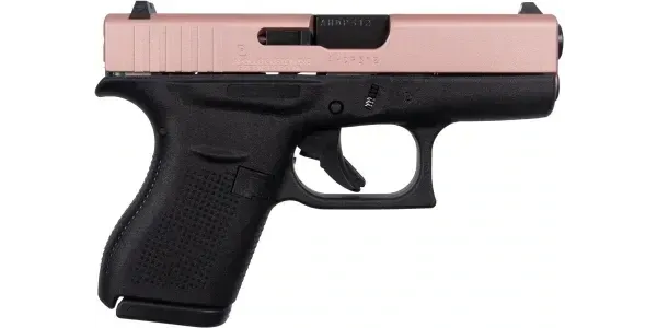 GLOCK 42 ROSE GOLD SLIDE 380 AUTO 3.26'' 6-RD SEMI-AUTO PISTOL